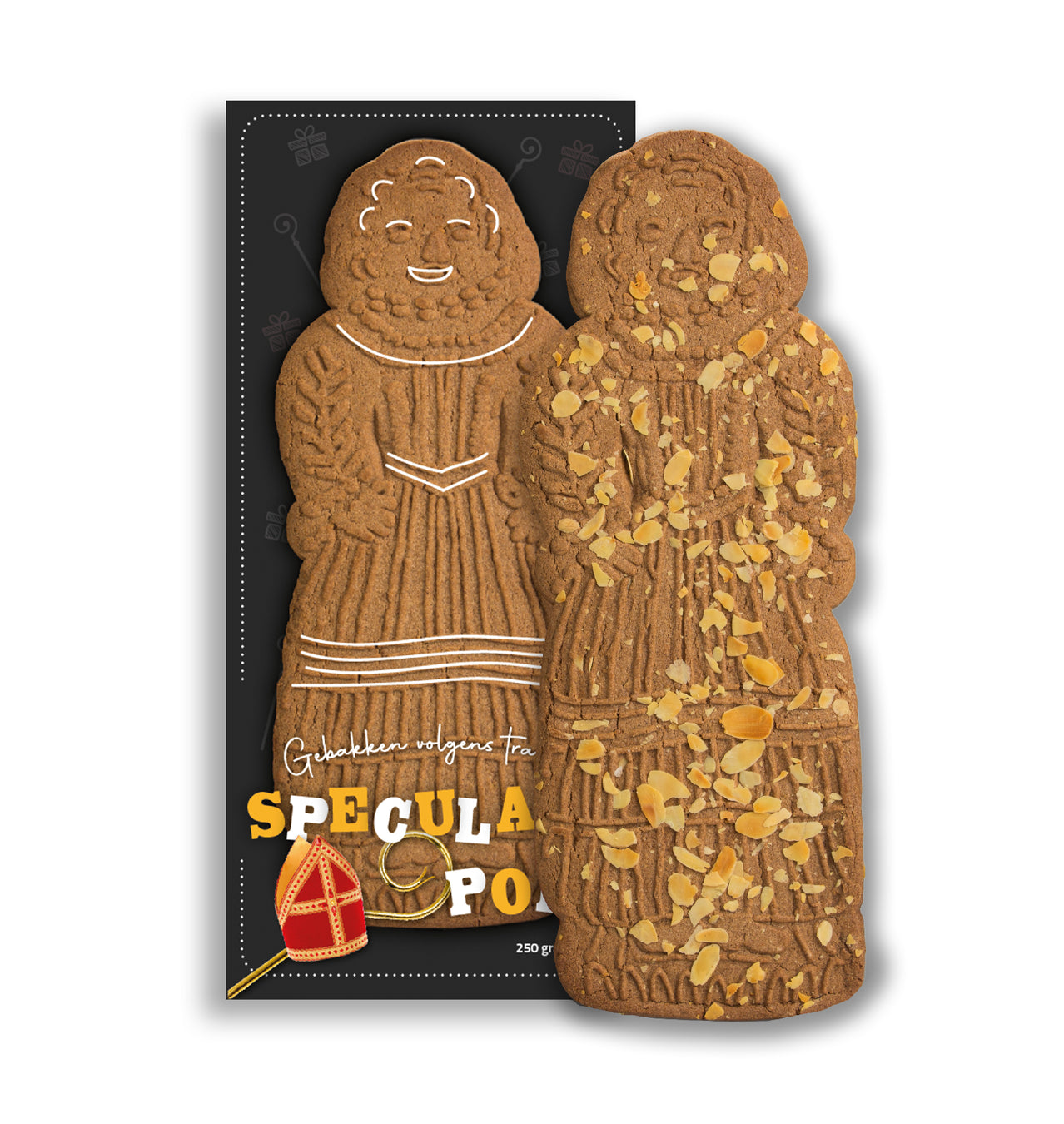 Speculaaspop met amandelen 250 gram