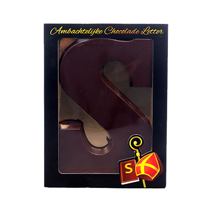 Handgemaakte chocoladeletter Puur