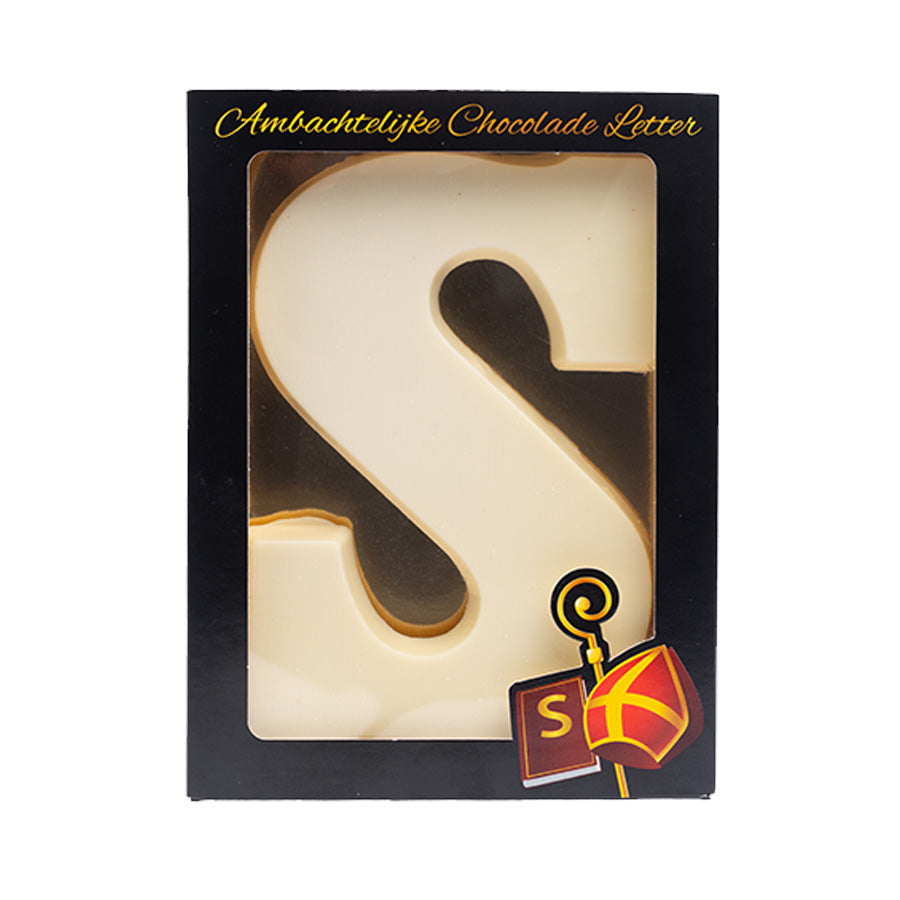 Handgemaakte chocoladeletter Wit