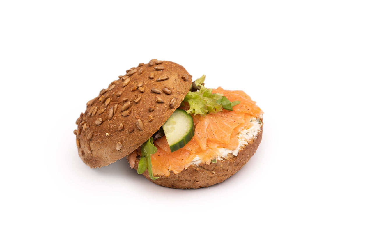 Broodje zalm met kruidenkaas
